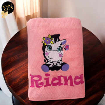 Baby Zebra Solid Bath Towel