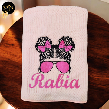Cool Girl Solid Bath Towel