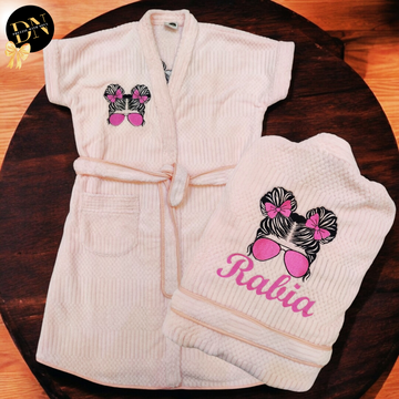 Cool Girl Solid Bathrobe