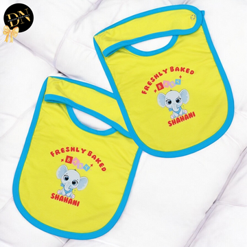 Baby Elephant Print Bib