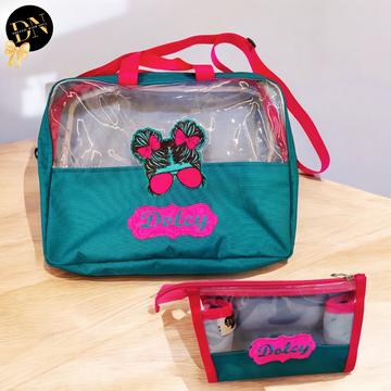 Lil Diva Solid Bag & Pouch Set