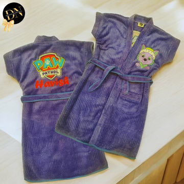 Paw Petrol Solid Bathrobe