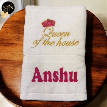 Queen of the House Bath Towel