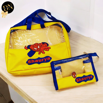 Spiderman Solid Bag & Pouch Set