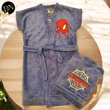 Spiderman Solid Bathrobe