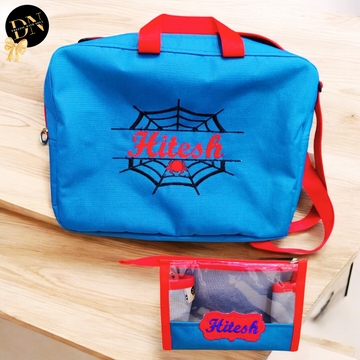 Spiderweb Solid Bag & Pouch Set