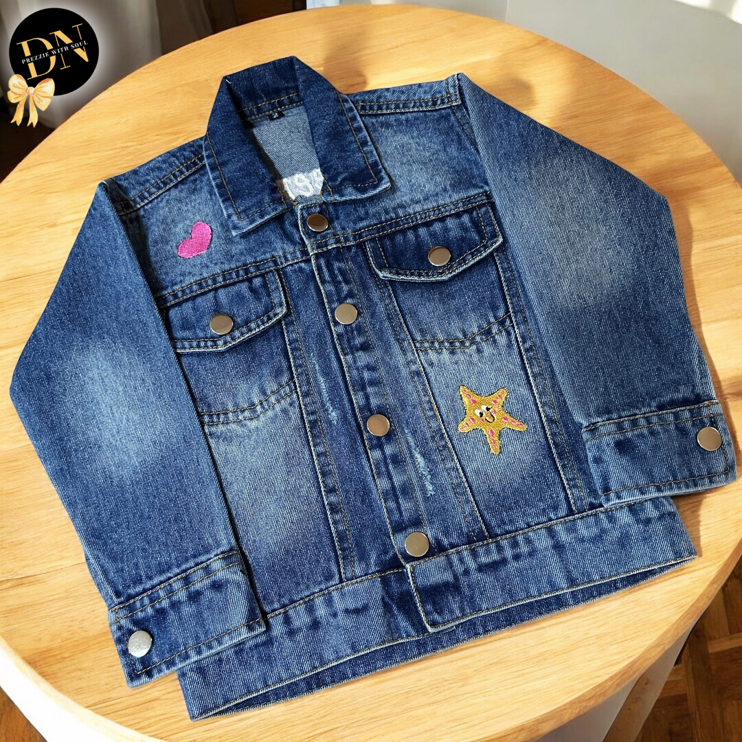 Sea Animals Denim Jacket