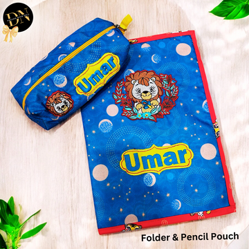 Baby Lion- Set of Folder & Pencil Pouch