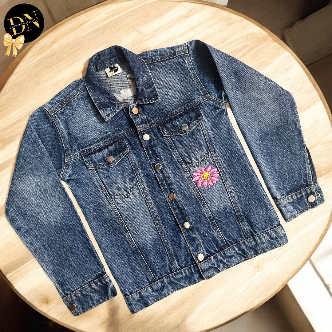 Floral Butterfly Denim Jacket