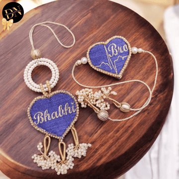 Heartstrings Rakhi & Lumba Set