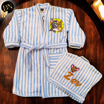 Jerry Striped Bathrobe