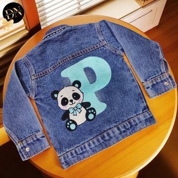 Panda Initial Denim Jacket